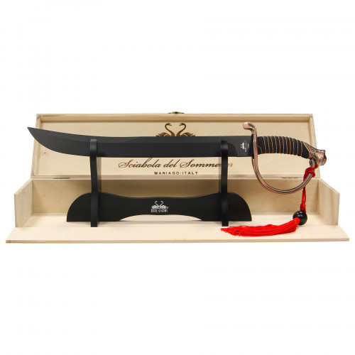 Personalised Sommelier Saber| Black Blade | oohwine.com