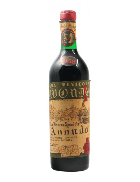VINO RISERVA SPECIALE 1958 CASA VINICOLA AVONDO Grandi Bottiglie