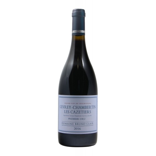 GEVREY CHAMBERTIN CAZETIERS 1ER CRU 2016 DOMAINE BRUNO CLAIR
