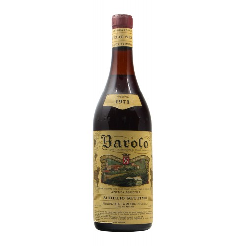 BAROLO 1971 AURELIO SETTIMO Grandi Bottiglie