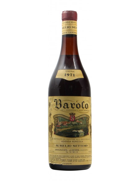 BAROLO 1971 AURELIO SETTIMO Grandi Bottiglie