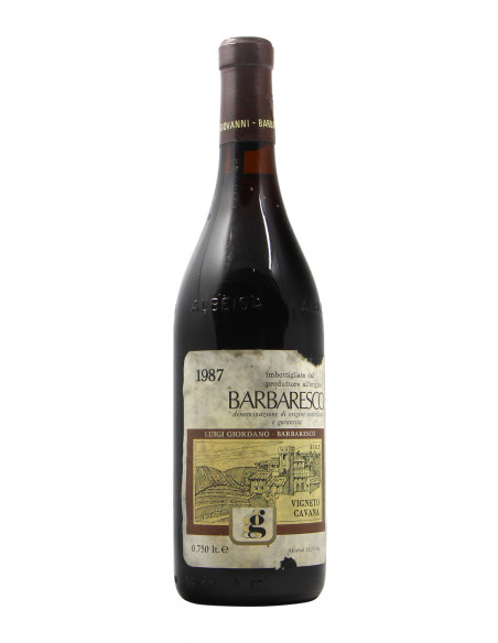 LUIGI GIORDANO  BARBARESCO VIGNETO CAVANA 1987 LUIGI GIORDANO