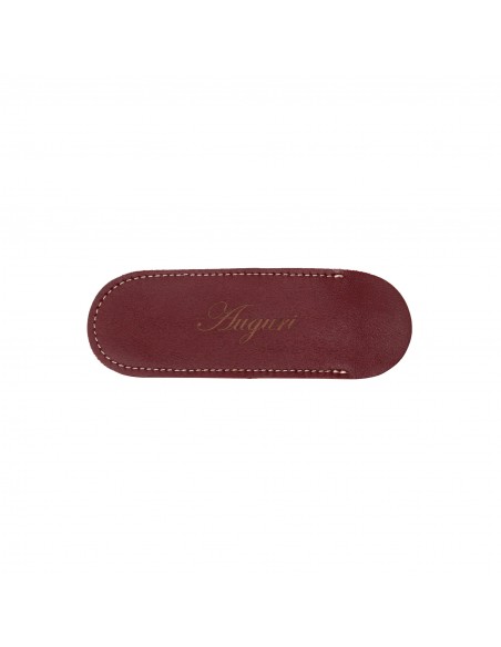 Custodia cavatappi personalizzato in pelle - blues WINE ATTACH Grandi Bottiglie