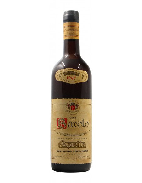 BAROLO 1967 CAPETTA Grandi Bottiglie