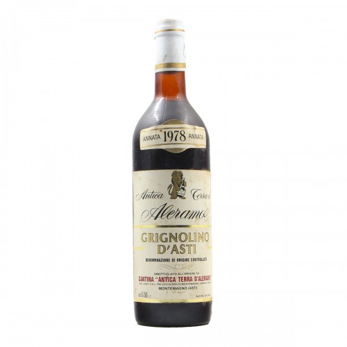 GRIGNOLINO D'ASTI 1978 ANTICA TERRA D'ALERAMO Grandi Bottiglie