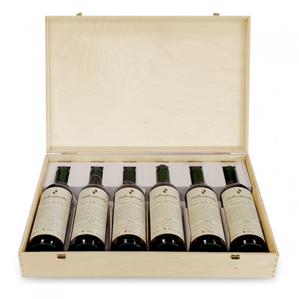 Custom Engraved Wood Wine Box - six bottles | oohwine.com