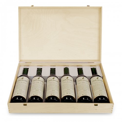 Custom Engraved Wood Wine Box - six bottles | oohwine.com