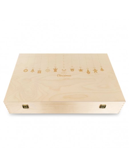 Custom Engraved Wood Wine Box - six bottles | oohwine.com