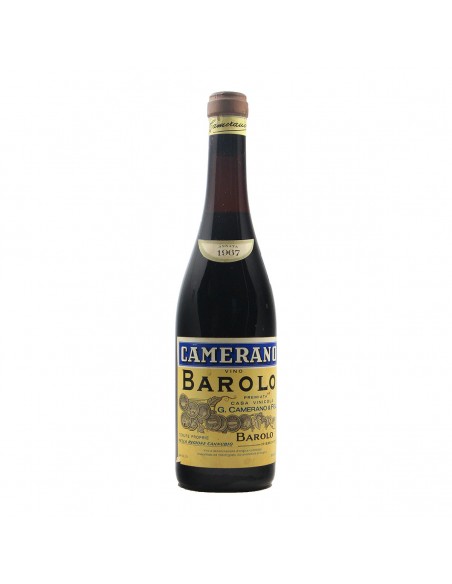 BAROLO CANNUBIO 1967 CAMERANO Grandi Bottiglie