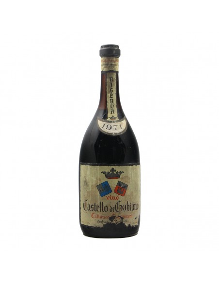 CASTELLO DI GABIANO RISERVA 1971 GIUSTINIANI Grandi Bottiglie