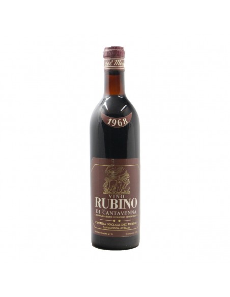 RUBINO DI CANTAVENNA 1968 CANTINA RUBINO DI CANTAVENNA Grandi Bottiglie