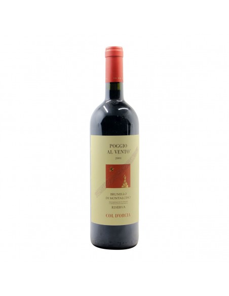 BRUNELLO DI MONTALCINO RISERVA POGGIO AL VENTO 2001 TENUTA COL D'ORCIA Grandi Bottiglie
