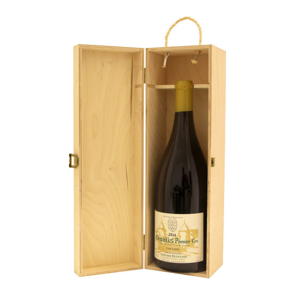 Bottiglia di vino personalizzata con cassa legno ideale per regalo