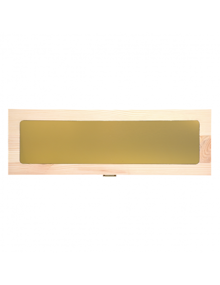 Custom Engraved Wood Wine Box with Metal Foil - Single Bottle