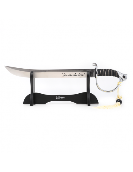 Personalised Sommelier Saber| Black Blade | oohwine.com