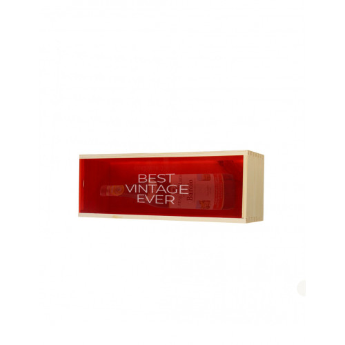 Custom Engraved Wood Wine Box - Plexiglass cover | oohwine.com