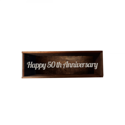Personalized Wooden Wine Box with Plexiglass | Grandibottiglie.com