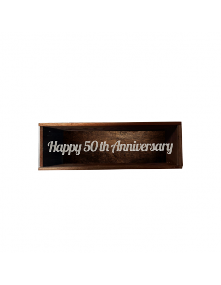 Personalized Wooden Wine Box with Plexiglass | Grandibottiglie.com
