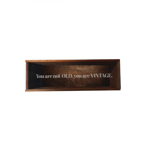 Personalized Wooden Wine Box with Plexiglass | Grandibottiglie.com