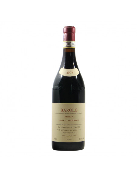 Accomasso Barolo Riserva Vigneto Rocchette 2007 Grandi Bottiglie