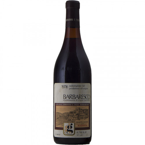 Barbaresco Riserva Vigneto Cavana 1978 GIORDANO 1978 GIORDANO GIOVANNI