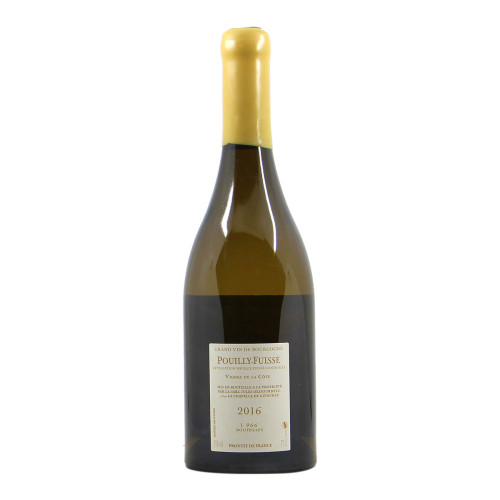Jules Desjournais Pouilly Fuisse Vignes de la Cote 2016 Retro Grandi Bottiglie