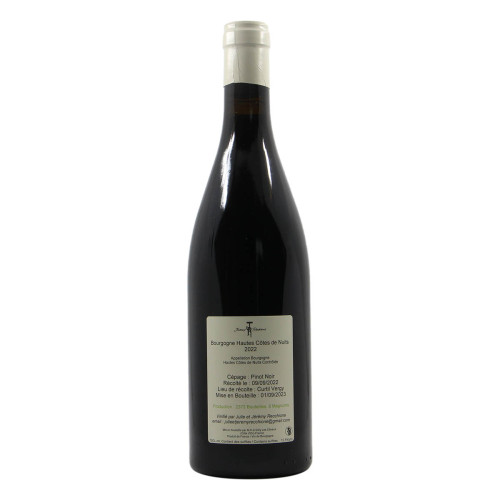 Jeremy Recchione Bourgogne Hautes Cotes de Nuits Rouge 2022 Retro Grandi Bottiglie