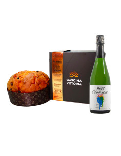 Panettone Artigianale da 1kg Cascina Vittoria + Champagne Blues