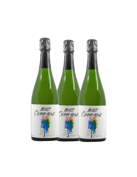 PACK 3 BOTTIGLIE "Blues" Champagne Brut Nature GB Private Label