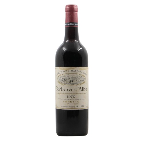 BARBERA D'ALBA VIGNETO BUT DI MADONNA COMO 1970 CERETTO
