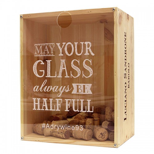Espositore teca per tappi sughero - my cork case natural WINE ATTACH Grandi Bottiglie