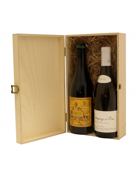 Cassetta in legno per vino personalizzata - 2 bottiglie - ilva2 WINE ATTACH Grandi Bottiglie