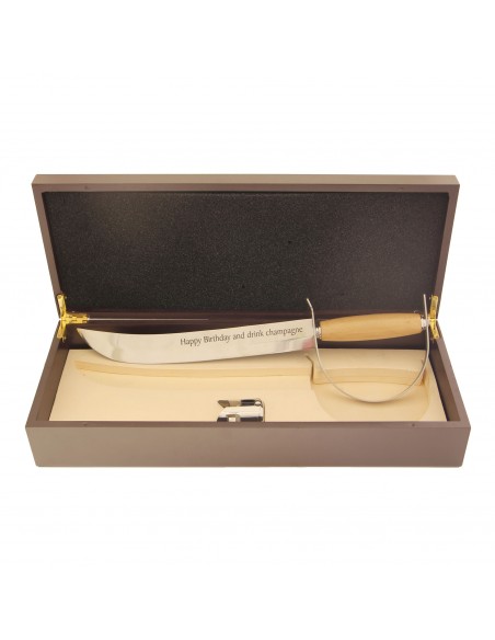 Sciabola da champagne personalizzata - Edward NV WINE ATTACH