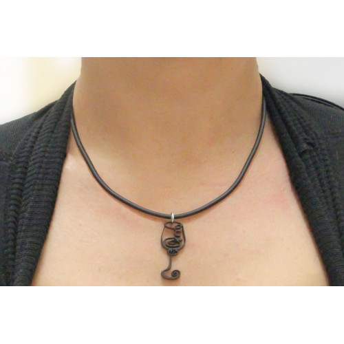Glass - plexiglass necklace
