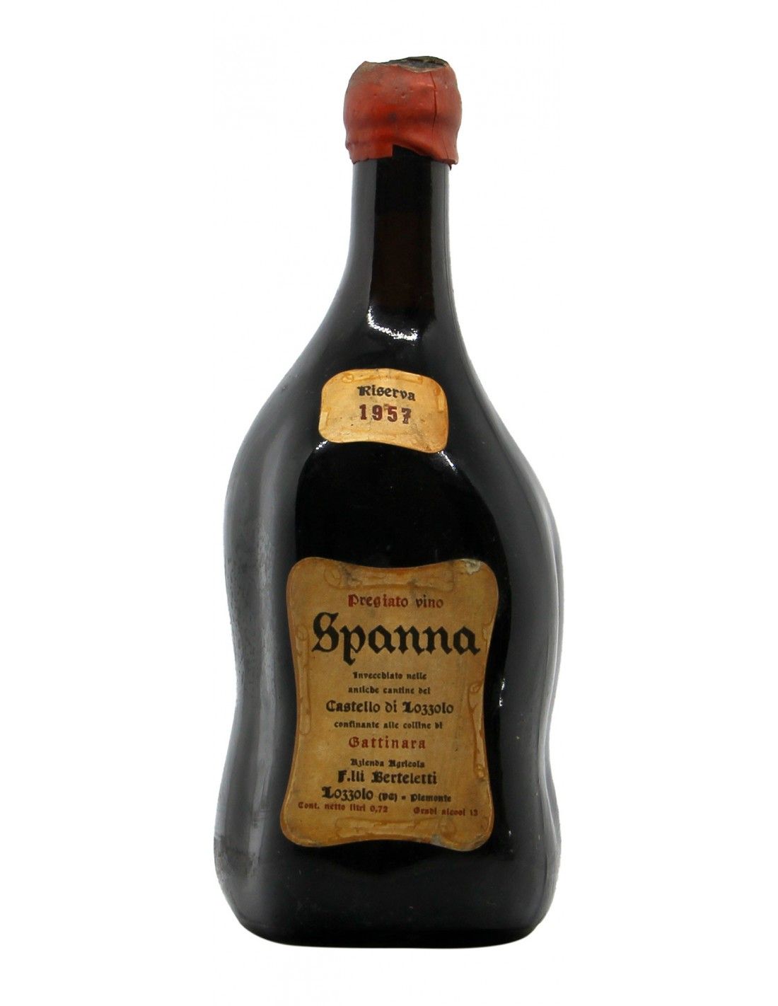 SPANNA RISERVA CASTELLO DI LOZZOLO 1957 FRATELLI BERTELETTI Grandi Bottiglie
