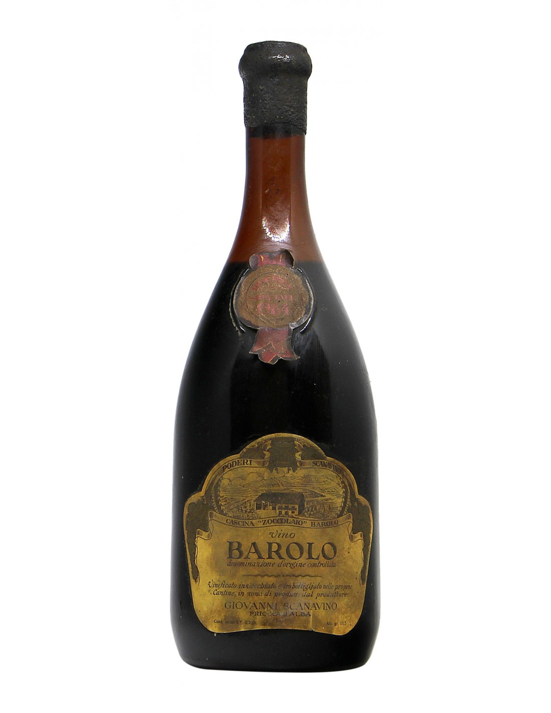 BAROLO RISERVA SPECIALE CASCINA ZOCCOLAIO 1964 SCANAVINO Grandi Bottiglie