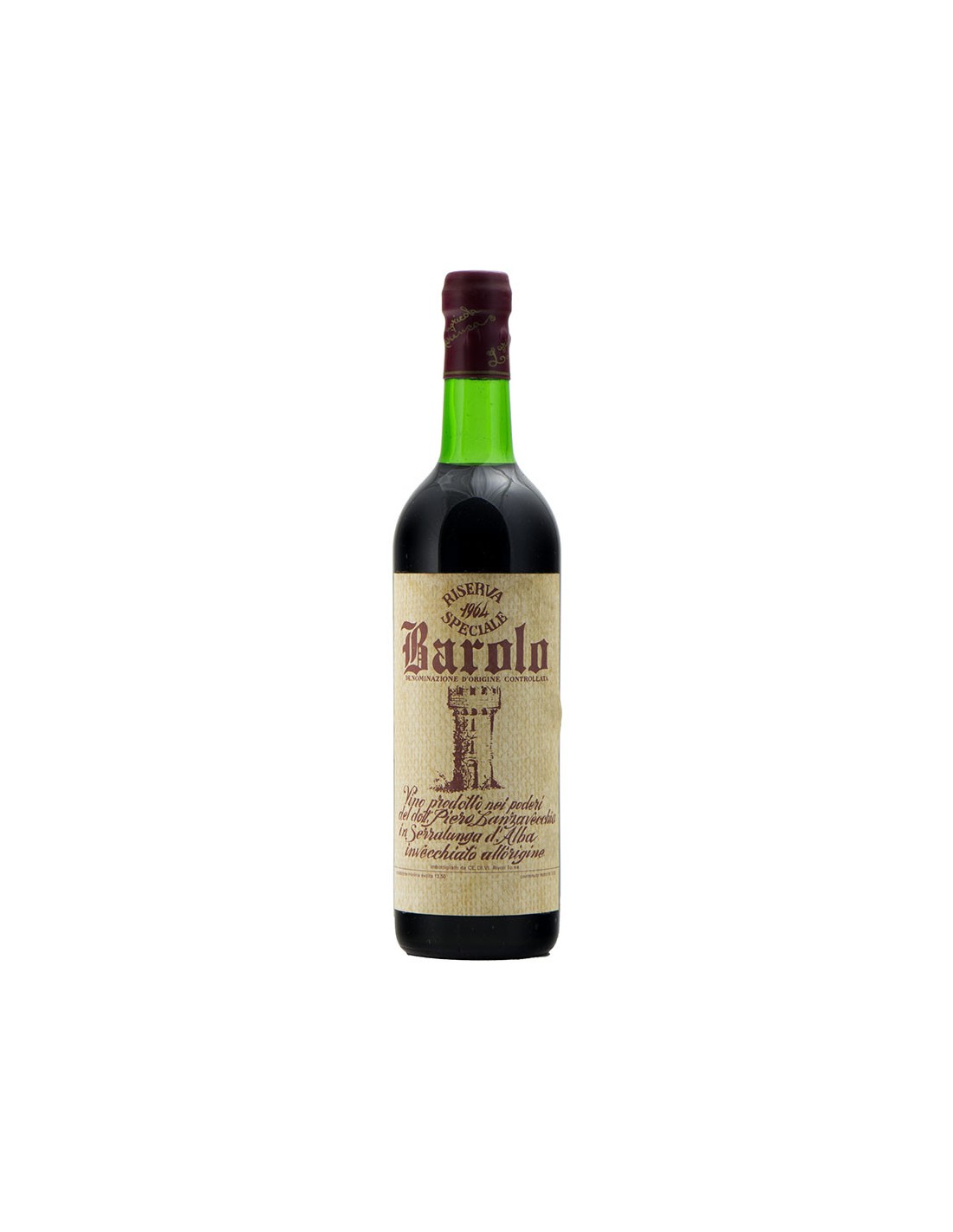BAROLO RISERVA SPECIALE 1964 CANTINE LANZAVECCHIA Grandi Bottiglie