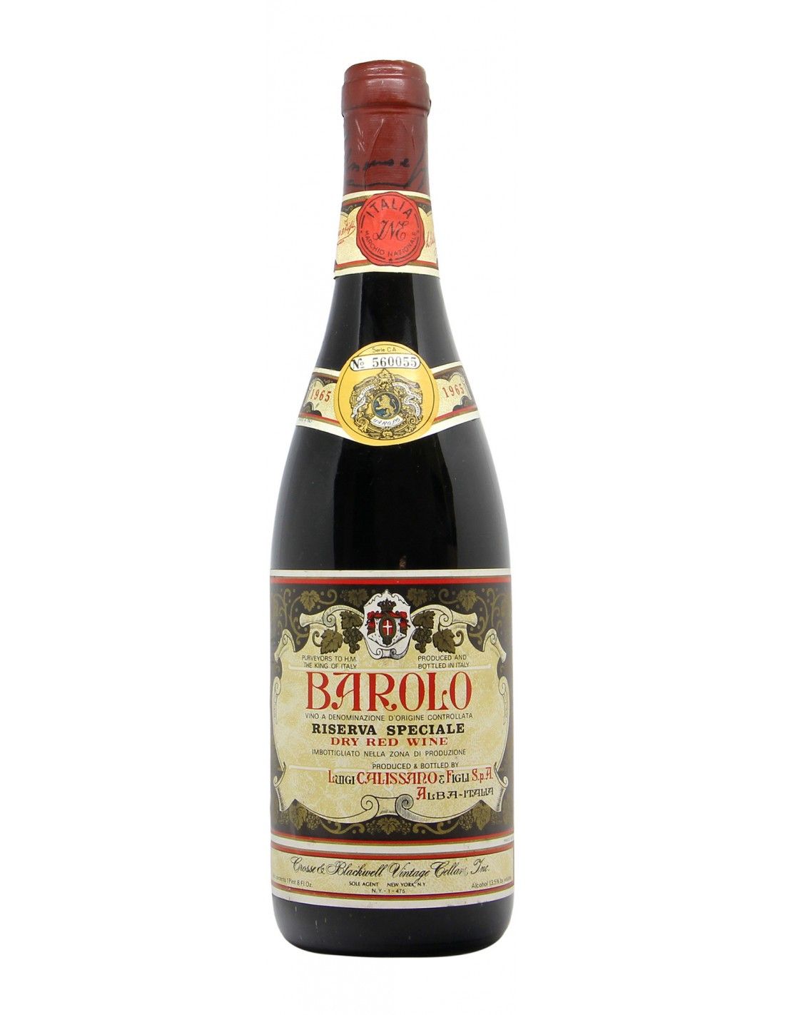 BAROLO RISERVA SPECIALE 1965 CALISSANO Grandi Bottiglie