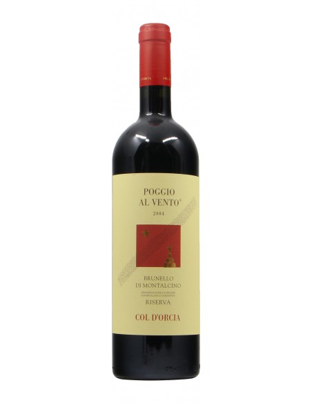 BRUNELLO DI MONTALCINO RISERVA POGGIO AL VENTO 2004 TENUTA COL D'ORCIA Grandi Bottiglie