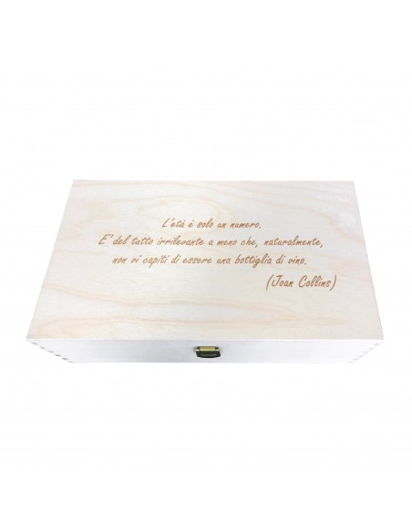 PERSONALIZED WOODEN WINE BOX - 2 BOTTLES - ILVA2