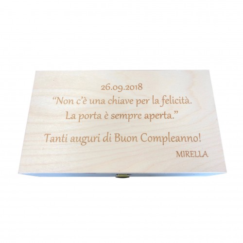 Cassetta in legno per vino personalizzata - 2 bottiglie - ilva2 WINE ATTACH Grandi Bottiglie