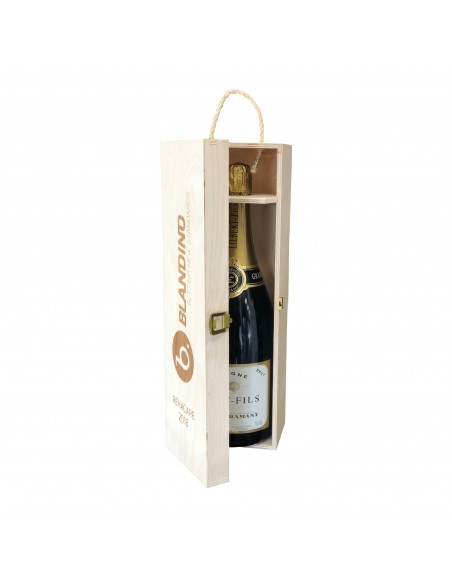PERSONALIZED WOODEN WINE BOX - 1 MAGNUM BOTTLE - ILVA MAGNUM