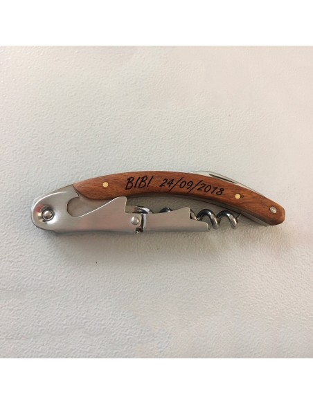 Personalised corkscrew - Foxy | oohwine.com