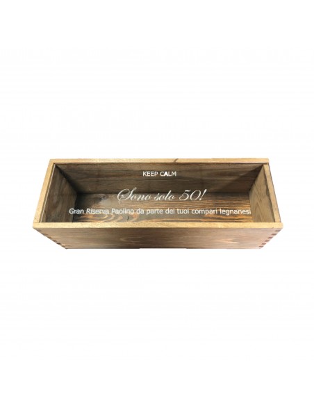 Custom Engraved Wood Wine Box  - Plexiglass Cover 1 or 2 Bottles