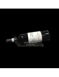 Espositore per bottiglia vino pregiato personalizzato in plexiglass - donatello 2