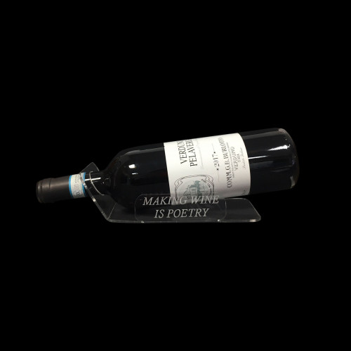 Espositore per bottiglia vino pregiato personalizzato in plexiglass - donatello