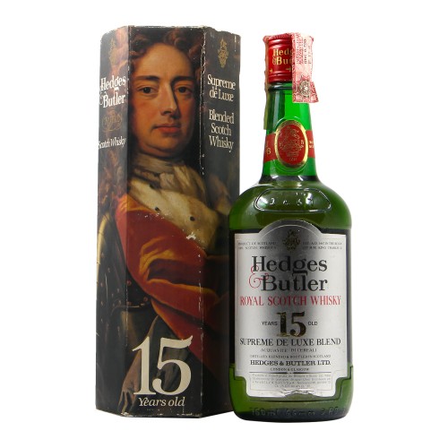 WHISKY 15YO SUPREME DE LUXE BLEND 75CL 40° NV HEDGES BUTLER Grandi Bottiglie